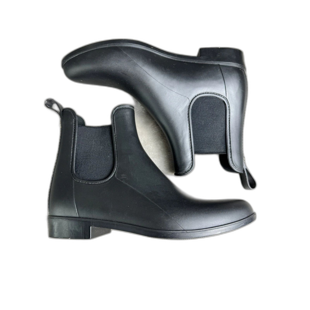 Sam Edelman Tinsley Rain Boots Womens US 7 Black Rubber Outdoor Pull on cropped - Picture 3 of 8